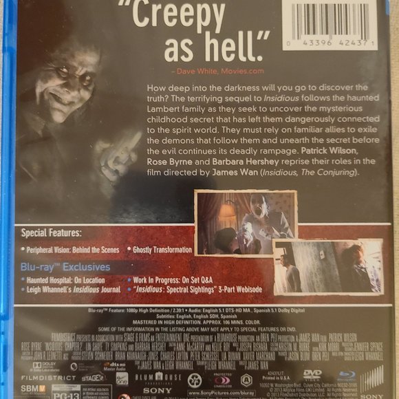 Horror Movie DVD Combo-The Strangers, Skeleton Key, & Insidious Chapter 2 - Picture 3 of 7